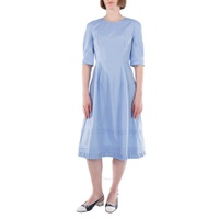 Marni Iris Blue A-Line Midi Dress