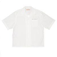 Marni Logo-Print Cotton Poplin Bowling Shirt
