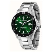 Maserati Competizione Quartz Green Dial Mens Watch
