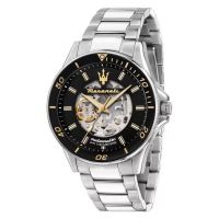 Maserati Sfida Automatic Skeleton Dial Mens Watch