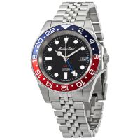 Mathey-Tissot GMT Automatic Black Dial Pepsi Bezel Mens Watch