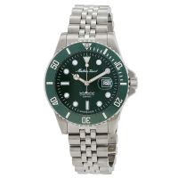 Mathey-Tissot Mathy Ceramic Quartz Green Dial Mens Watch