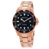 Mathey-Tissot Mathy Vintage Quartz 42mm Black Dial Mens Watch