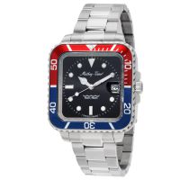 Mathey-Tissot Mathy Vintage Square Quartz Black Dial Mens Watch