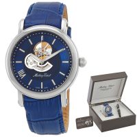 Mathey-Tissot Skeleton Automatic Blue Dial Mens Watch