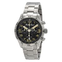 Mathey-Tissot Type 21 Titanium Chronograph Quartz Black Dial Mens Watch