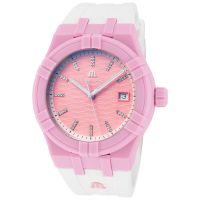 Maurice Lacroix Aikon Tide Quartz Pink Dial Mens Watch
