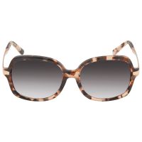 Michael Kors ADRIANNA II Light Gray Gradient Rectangular Ladies Sunglasses