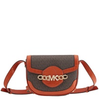 Michael Kors Hally Signature Logo-print Saddle Crossbody Bag