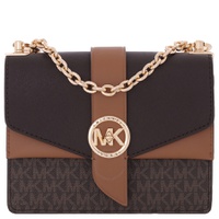 Michael Kors Ladies Greenwich Small Presbyopia Crossbody Bag - Brown/Acorn