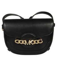 Michael Kors Ladies Hally Extra-Small Embellished Leather Crossbody Bag - Black