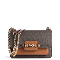 Michael Kors Ladies Heather Extra-small Logo Crossbody Bag - Brown/Acorn