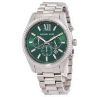 Michael Kors Lexington Chronograph Quartz Green Dial Mens Watch