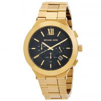 Michael Kors Oversized Billie Chronograph Black Dial Mens Watch