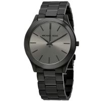Michael Kors Slim Runway Black Dial Mens Watch