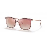 Michael Kors Zermatt Rose Gold Gradient Mirror Square Ladies Sunglasses
