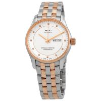 Mido Belluna Automatic Diamond Silver Dial Mens Watch