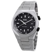 Mido Multifort 8 Two Crown Automatic Black Dial Watch