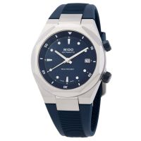 Mido Multifort 8 Two Crowns Automatic Blue Dial Watch