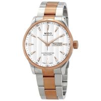 Mido Multifort Automatic White Dial Two-tone Mens Watch