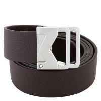 Montblanc Grainy Ebony 35mm Leather Belt
