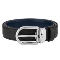 Montblanc Horseshoe Buckle Reversible Leather Belt
