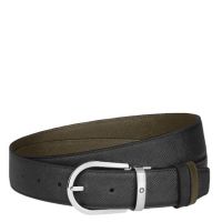 Montblanc Sartorial Leather Horseshoe 35mm Reversible Belt