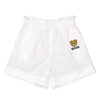 Moschino Girls Teddy Bear Motif Poplin Shorts