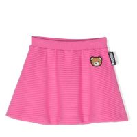 Moschino Kids Teddy Bear Embroidered Mini Skirt