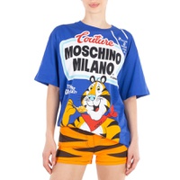 Moschino Tony The Tiger Oversized T-Shirt In Blue