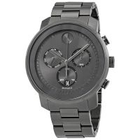 Movado Bold Chronograph Gunmetal Dial Mens Watch
