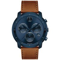 Movado Bold Chronograph Ink Blue Dial Mens Watch