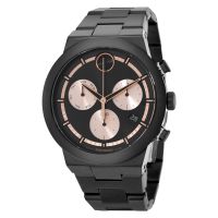 Movado Bold Quartz Black Dial Mens Watch