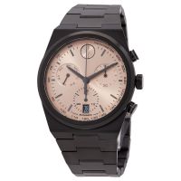 Movado Bold Quest Chronograph Quartz Rose Gold Dial Mens Watch