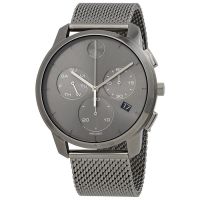 Movado Bold Thin Chronograph Quartz Grey Dial Mens Watch