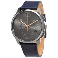 Movado BOLD Thin Chronograph Quartz Grey Dial Mens Watch