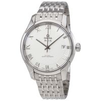 Omega De Ville Hour Vision White Dial Stainless Steel Mens Automatic Watch 43310412102001