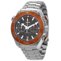 Omega Planet Ocean 600M Seamaster Chronograph Automatic Chronometer Grey Dial Mens Watch