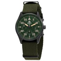 Orient Pilot Quartz Green Dial Mens Watch