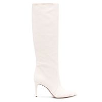 Paris Texas Ladies White Stiletto 85mm Leather Boots