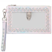 Philipp Plein Studded Transparent Clutch With Strap