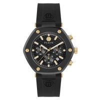 Philipp Plein The Hexagon Chronograph Quartz Black Dial Mens Watch