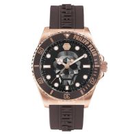 Philipp Plein The Skull Diver Quartz Black Dial Mens Watch