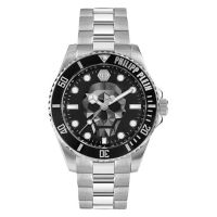 Philipp Plein The Skull Diver Quartz Black Dial Mens Watch