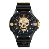 Philipp Plein The Skull Ecoceramic Quartz Black Dial Mens Watch
