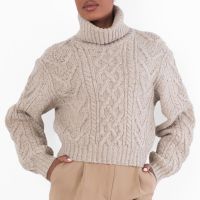 Polo Ralph Lauren Aran Knit Merino Wool Turtleneck
