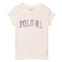 Polo Ralph Lauren Girls Deckwash White Graphic Cotton T-Shirt