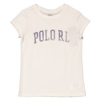 Polo Ralph Lauren Girls Deckwash White Graphic Cotton T-Shirt