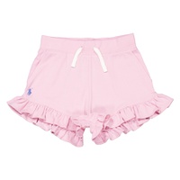 Polo Ralph Lauren Girls Ruffled Stretch Mesh Shorts
