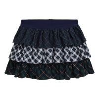 Polo Ralph Lauren Kids Tiered Plaid Poplin Skirt
